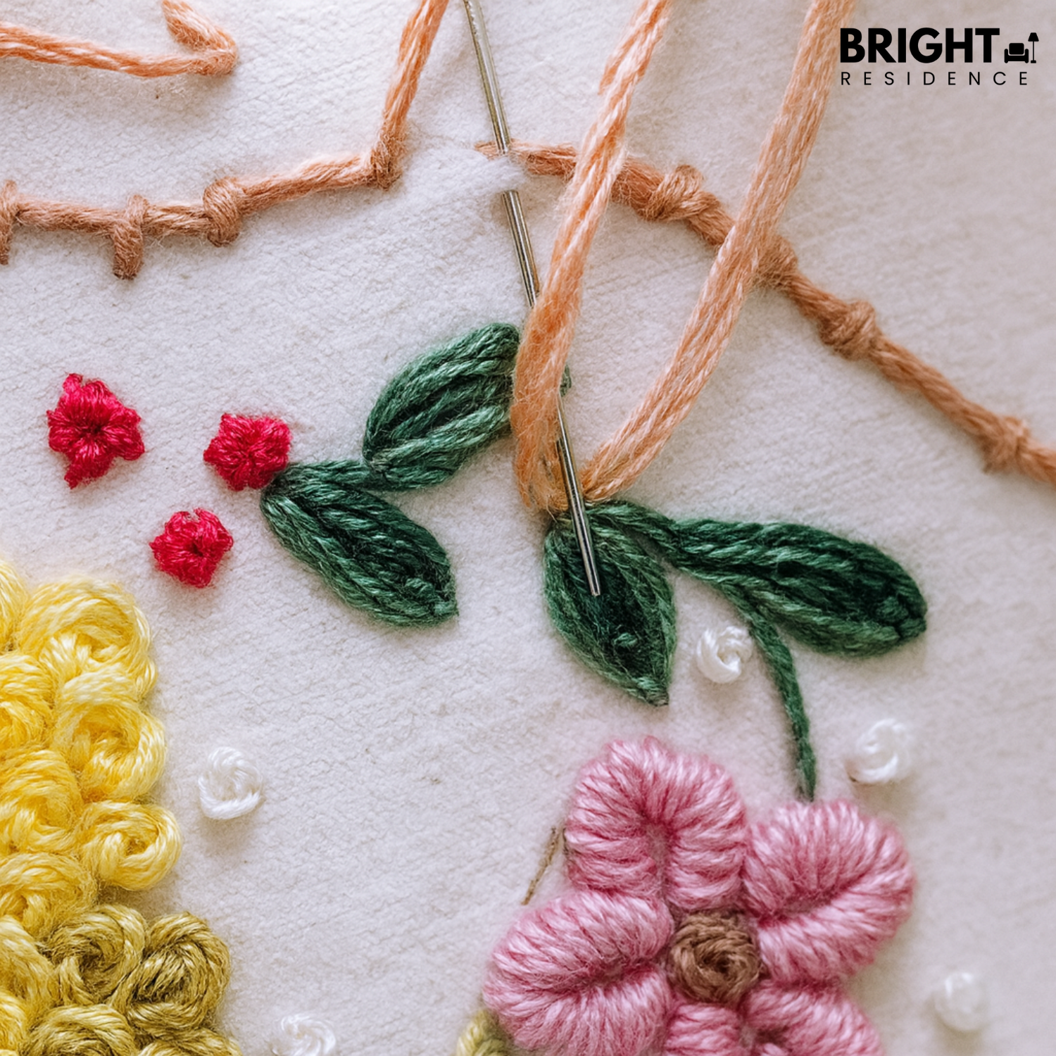 StitchBloom – Flower Embroidery for Relaxation & Beautification!