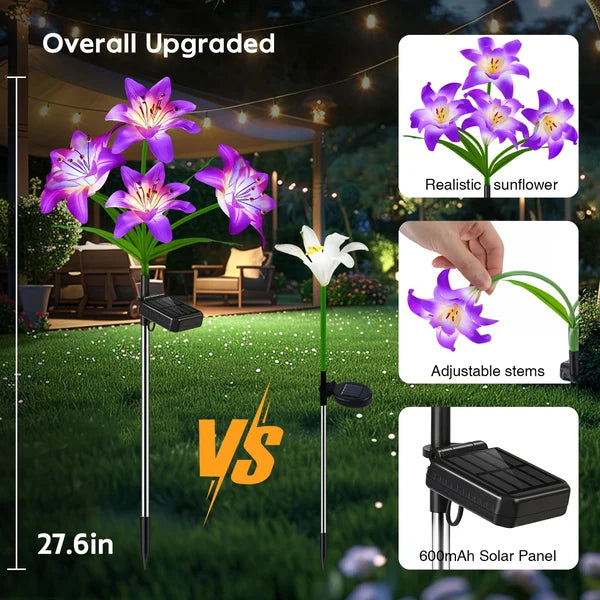 SolarBlossom - Magical garden light with flower design