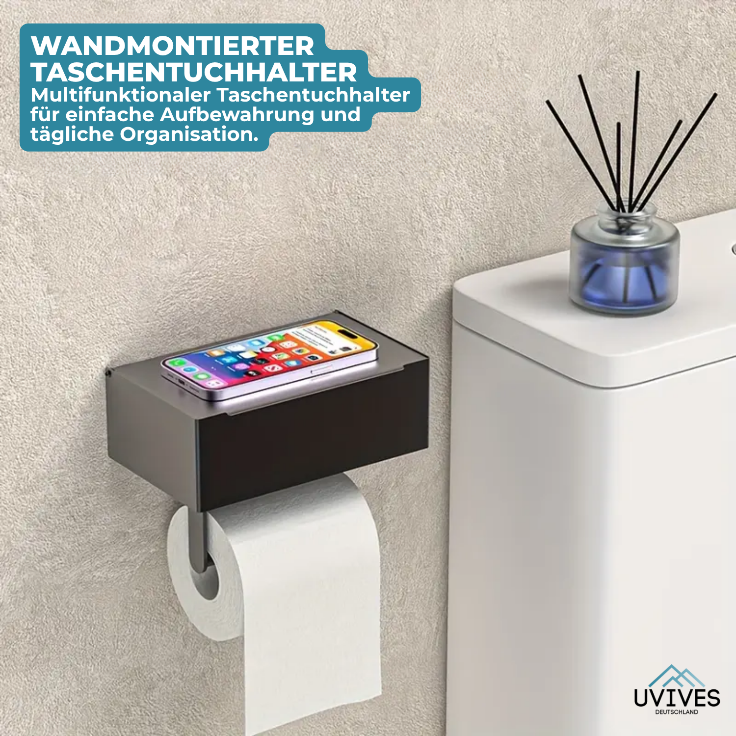 WipeNest – The Ultimate Toilet Paper Holder with Hidden Storage!