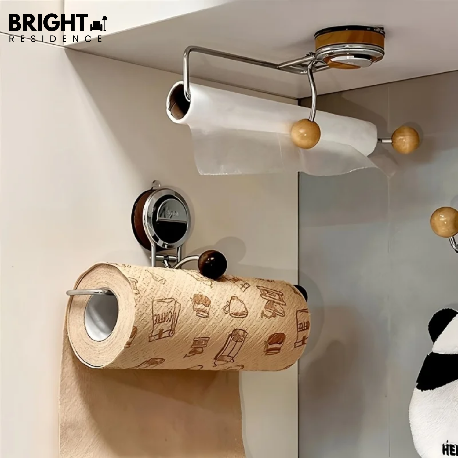 PaperRoll – No-Drill Paper Towel Holder, with Style!