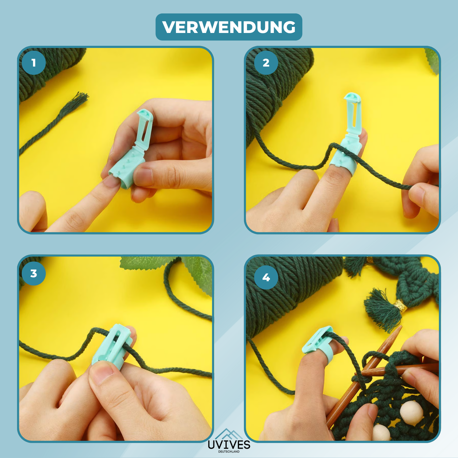 2+3 FREE | EasyThread – The Ultimate Yarn Guide Ring for Tangle-Free Knitting