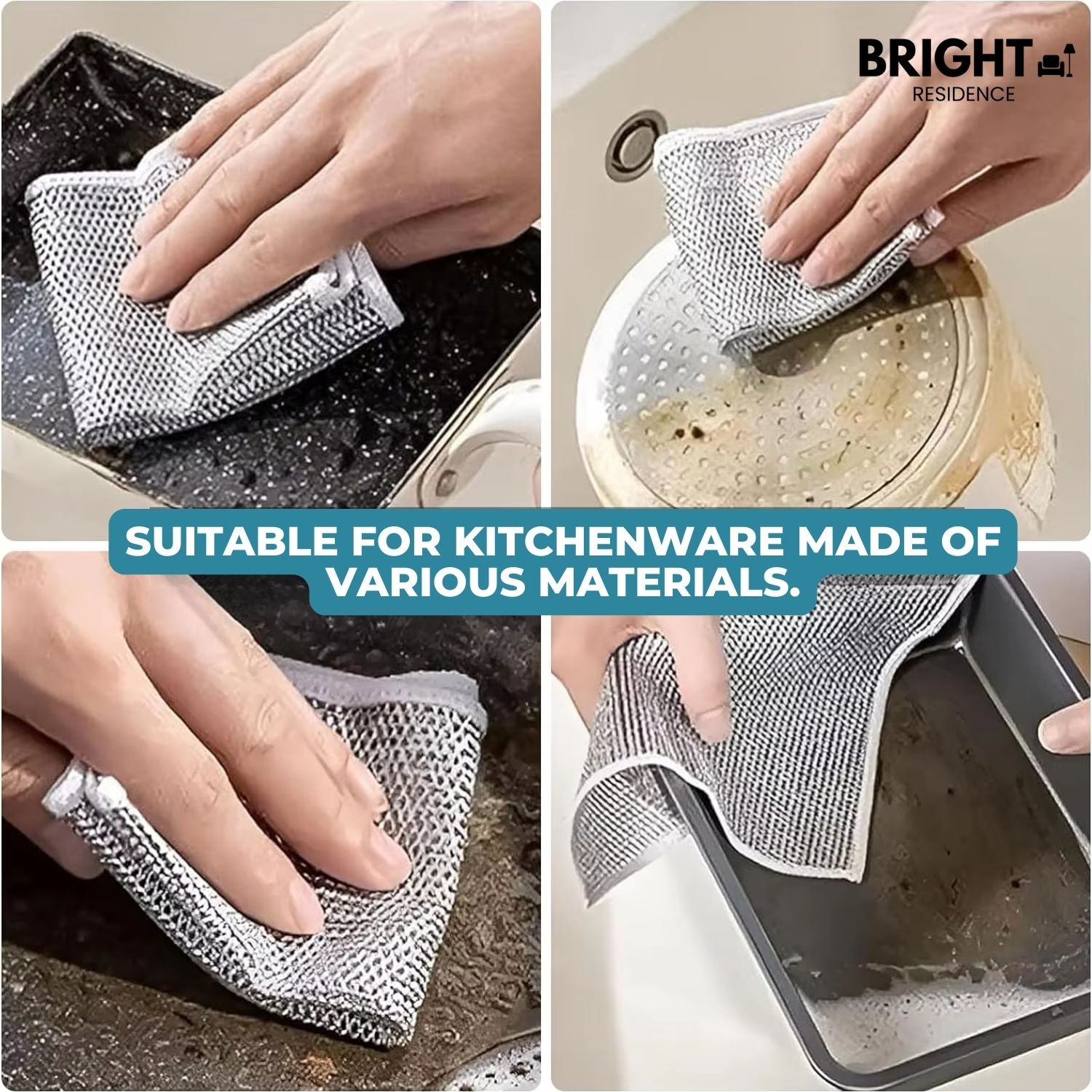5+5 FREE | FlexClean™ - Multi-purpose wire cloths for stubborn stains