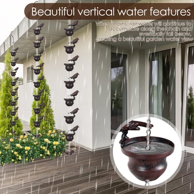 RainCharm – Elegant Rain Chain for Relaxing Garden Moments