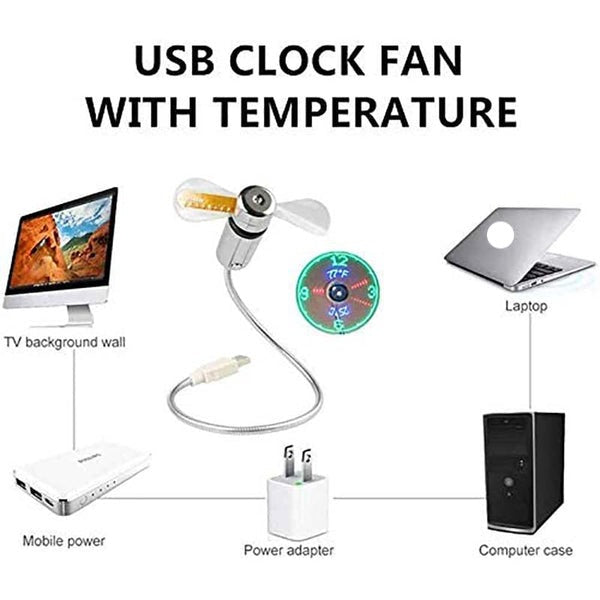 TimeCool – The Ultimate USB Fan with Clock and Temperature Display