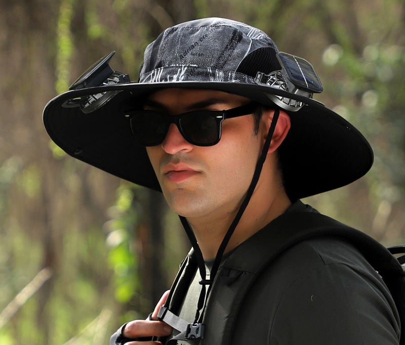 AirShade – Solar-Powered Cooling Hat for Outdoor Comfort