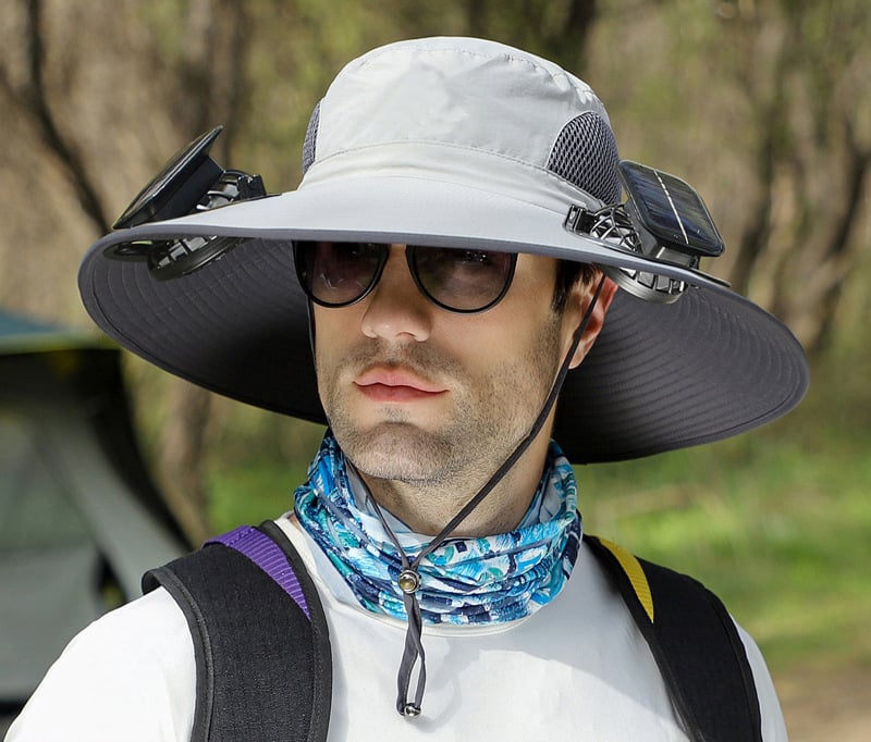 AirShade – Solar-Powered Cooling Hat for Outdoor Comfort