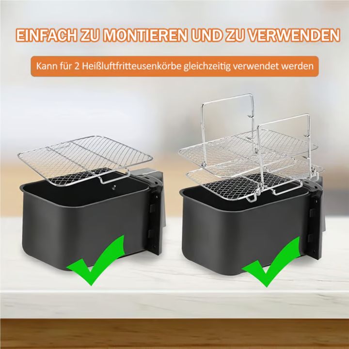 GrillStack - More space in the airfryer, more enjoyment on the plate