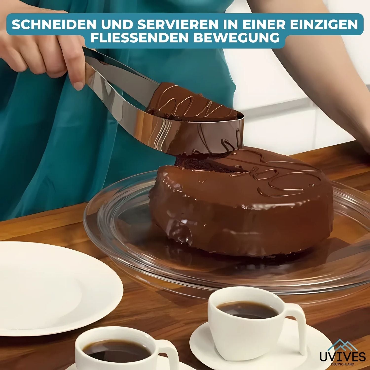 BakeCut™ - Aluminum cake cutter