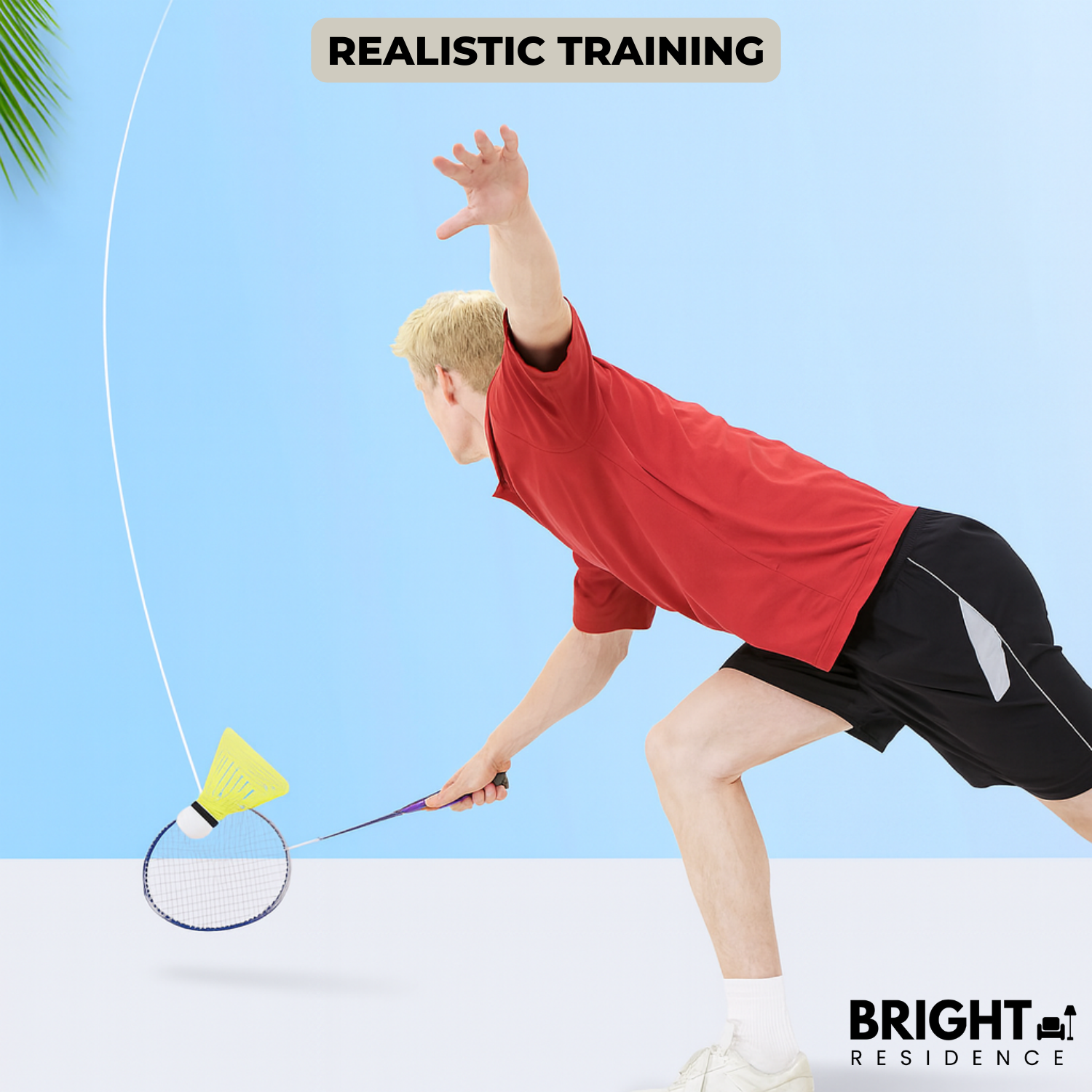 2+1 FREE | BounceBird – Solo Badminton Training Made Fun
