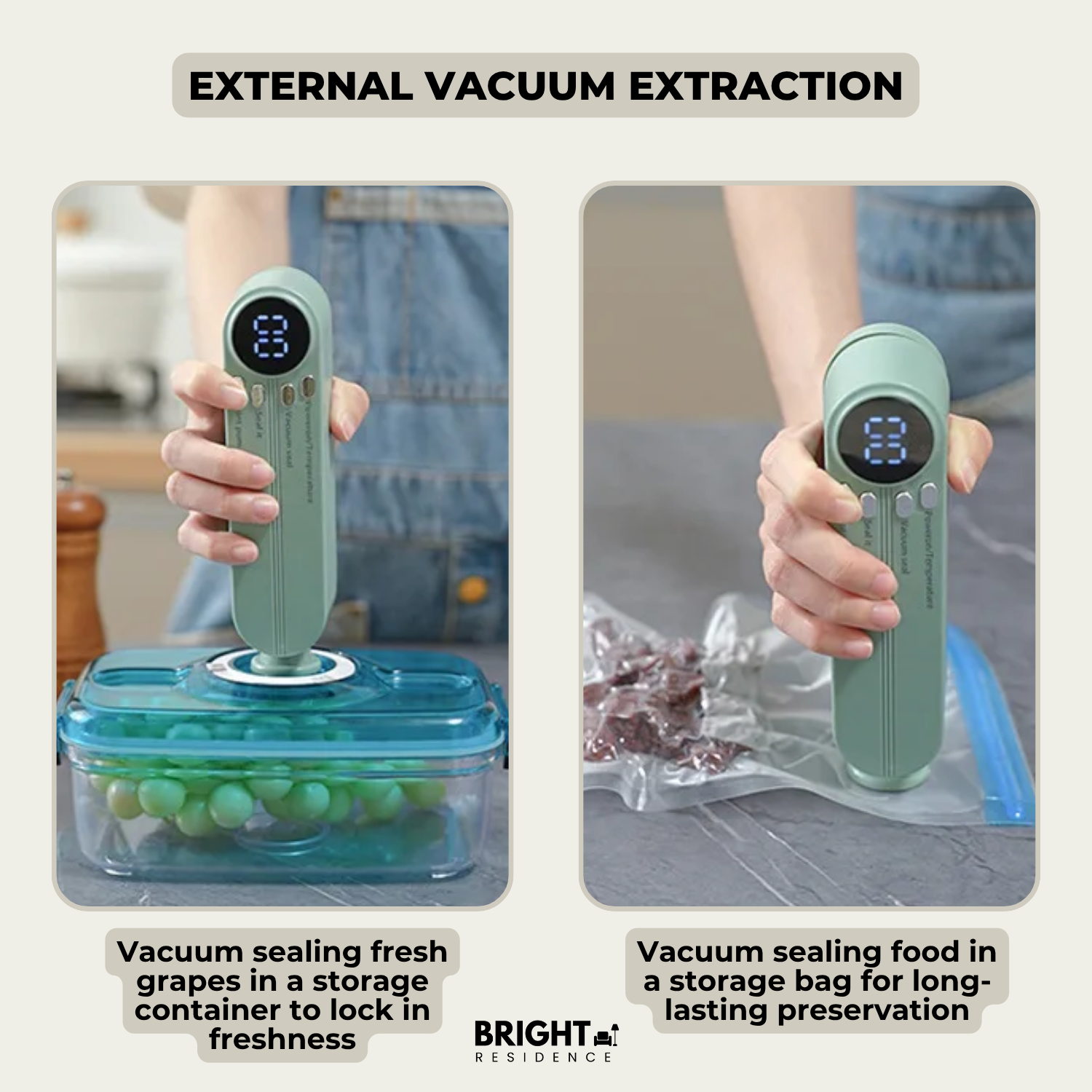 ProtectSeal – 3-in-1 Portable Vacuum Sealer for Home & Travel