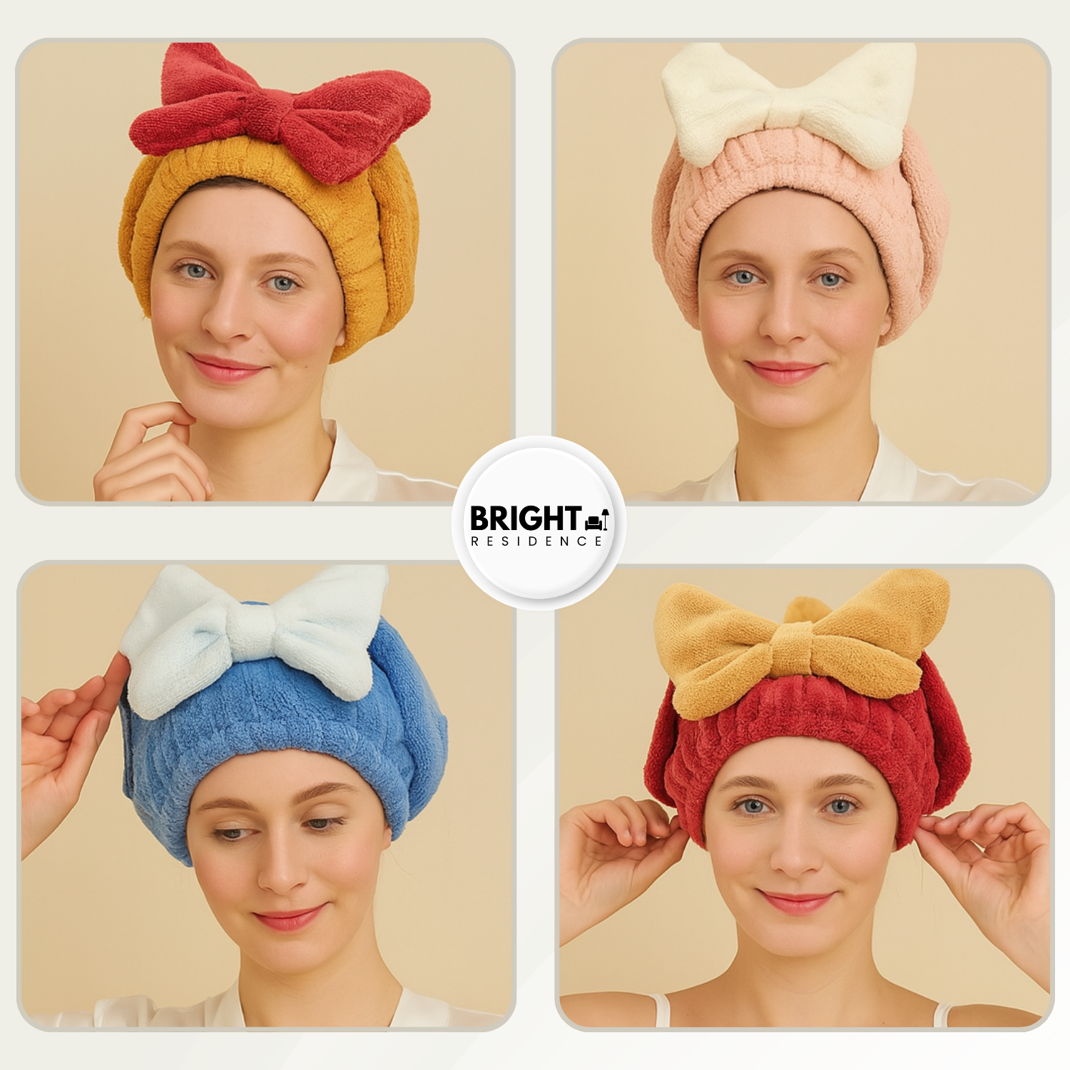 1+1 FREE | HairSoothe – Ultra-Absorbent Turban for Faster, Healthier Hair Drying