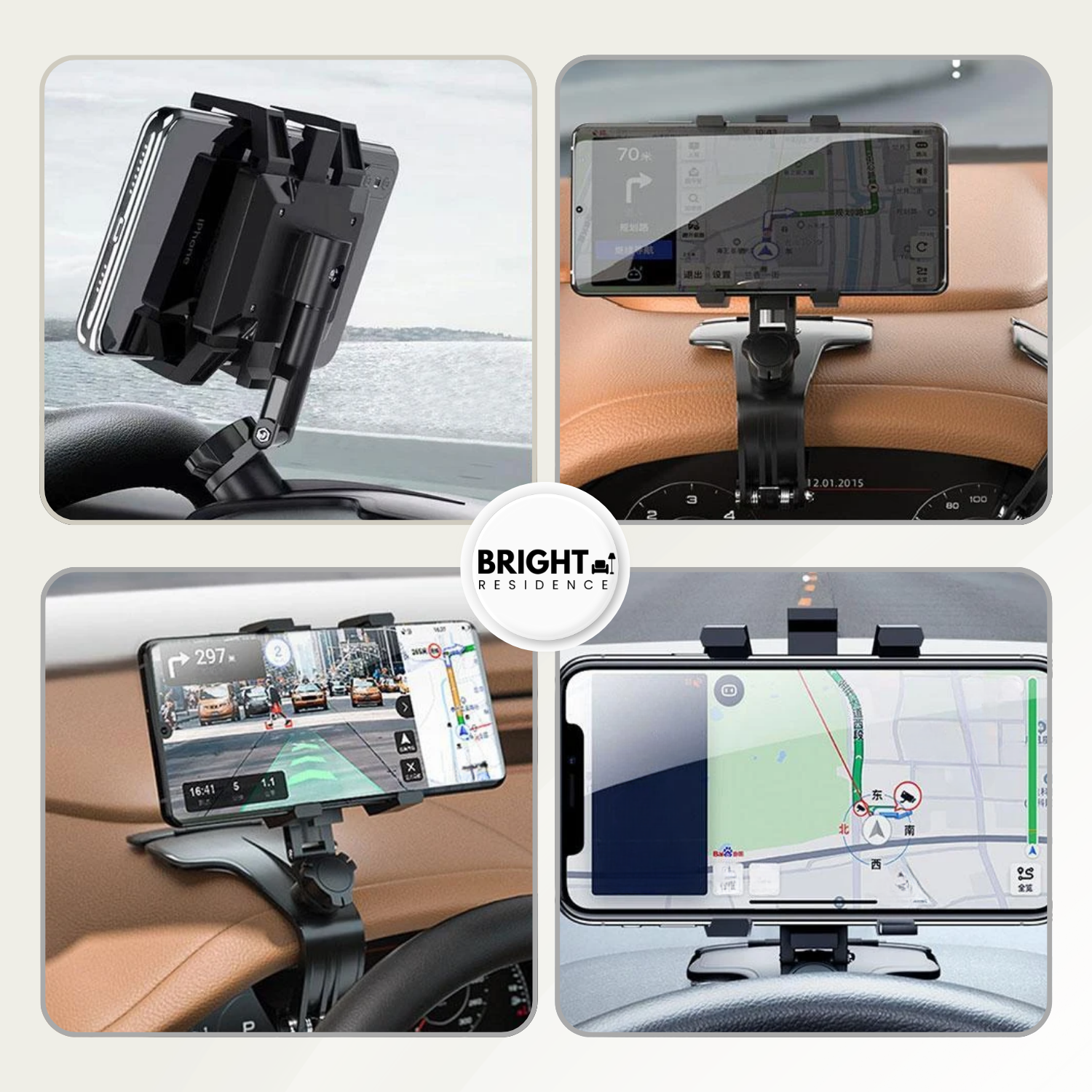 SafeView Grip – Hands-Free Phone Mount for Effortless, Safe Driving