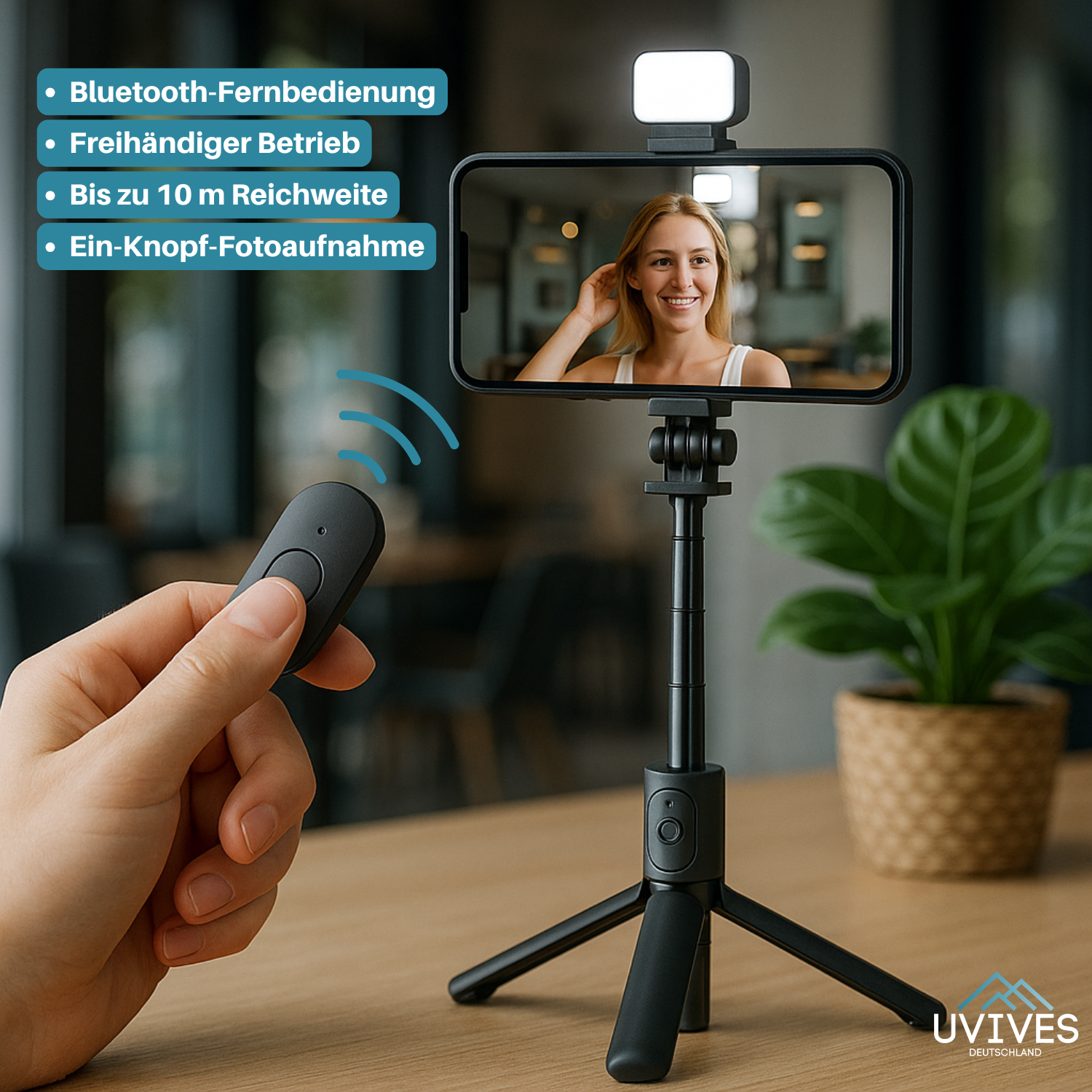 SnapPro – 6-in-1 Bluetooth Selfie Stick for Stunning Photos and Videos