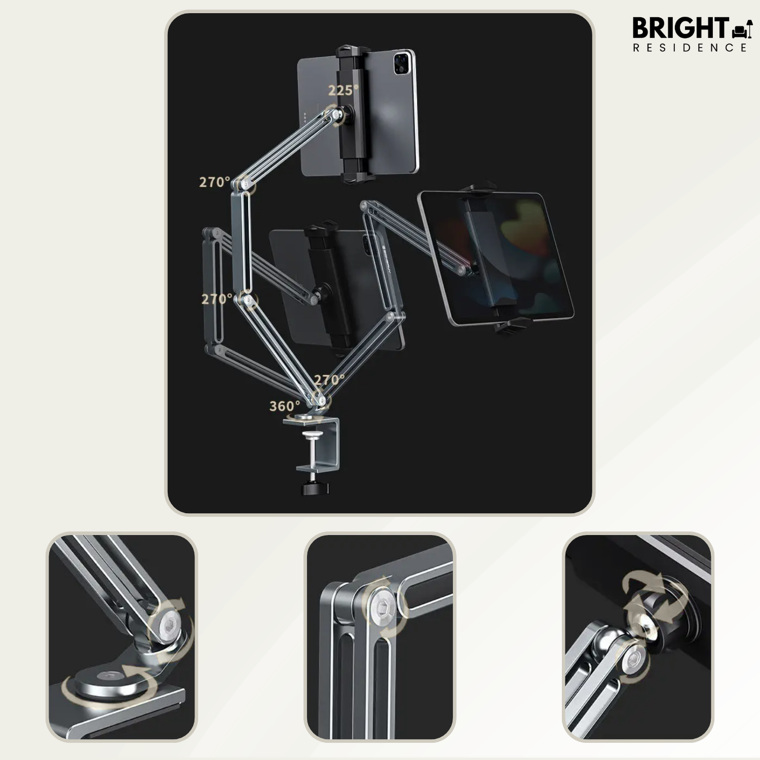 50% OFF | TechHold™ - Sturdy aluminum tablet and cell phone holder