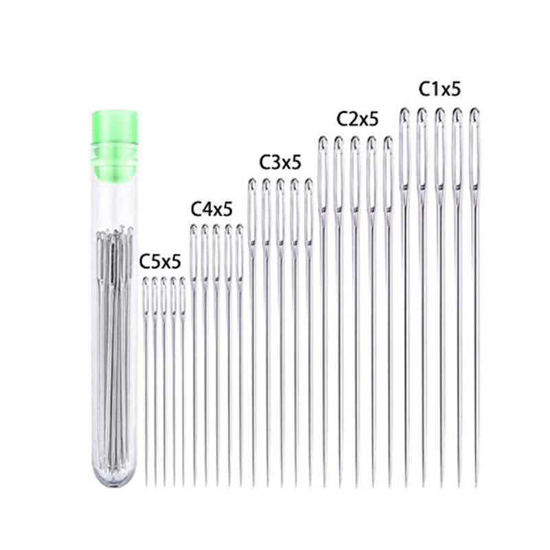 EmbroiMaster – Sharp Sewing Needle Set with Large Eye