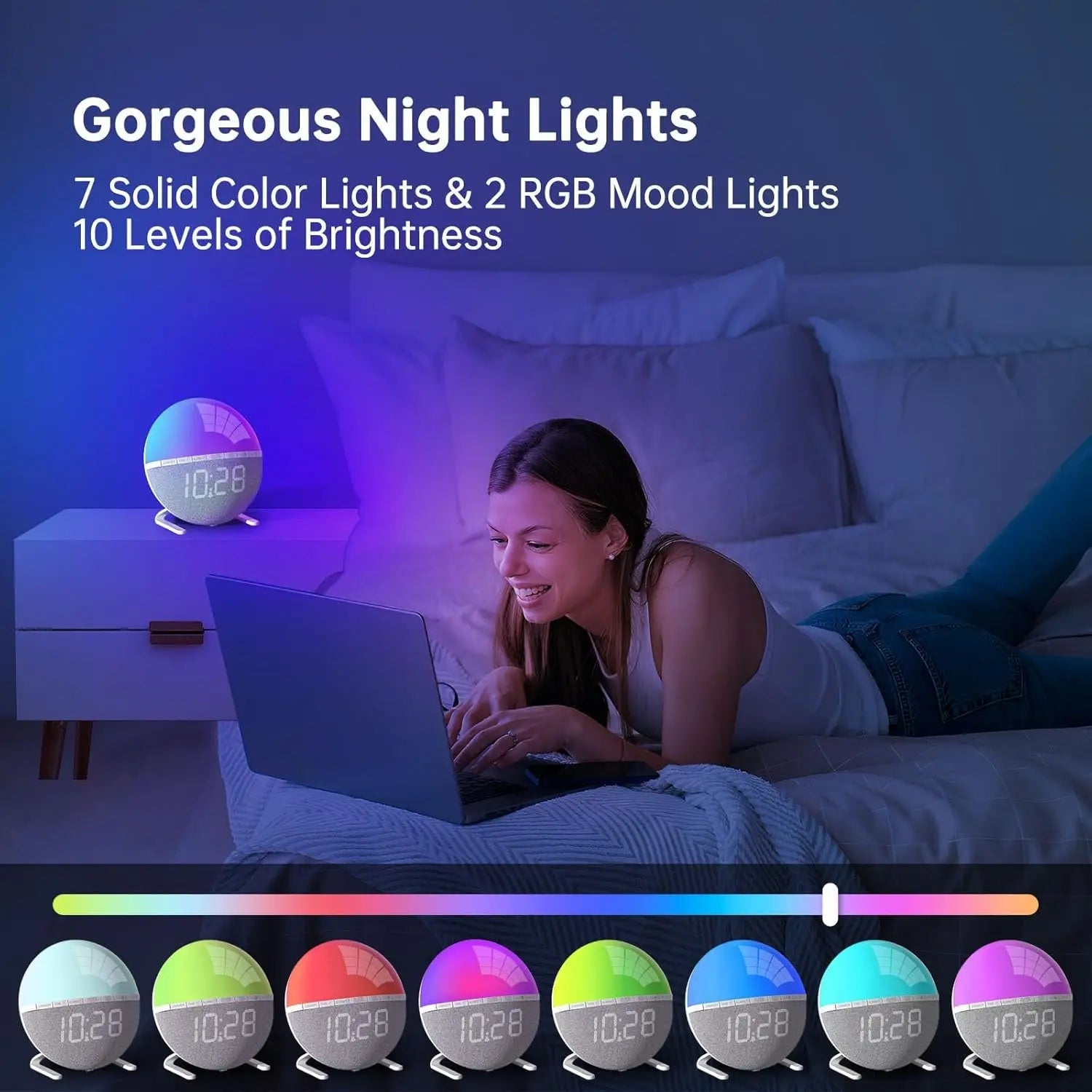 LumiRise – The Gentle Sunrise Alarm Clock for Restful Waking Up