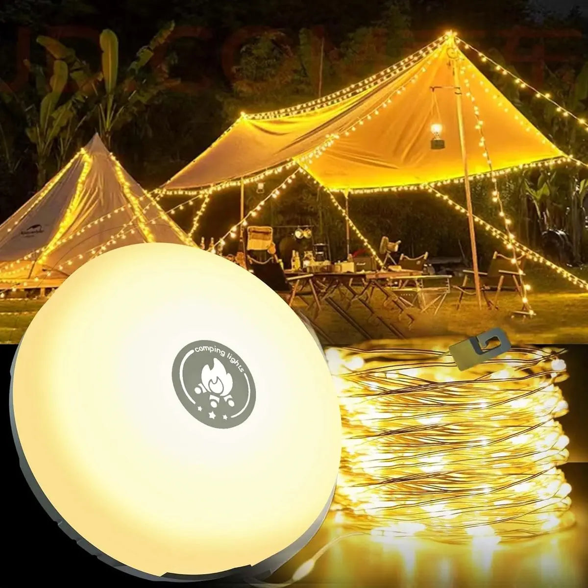 GlowMate Outdoor – 4-in-1 Camping Light for Fun, Function, and Safety