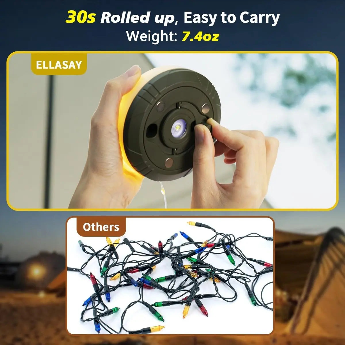 GlowMate Outdoor – 4-in-1 Camping Light for Fun, Function, and Safety