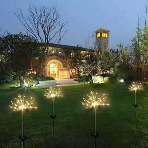 GlowBurst - solar fireworks for your garden - completely without electricity