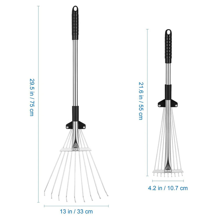 MultiRake™ - Retractable leaf rake