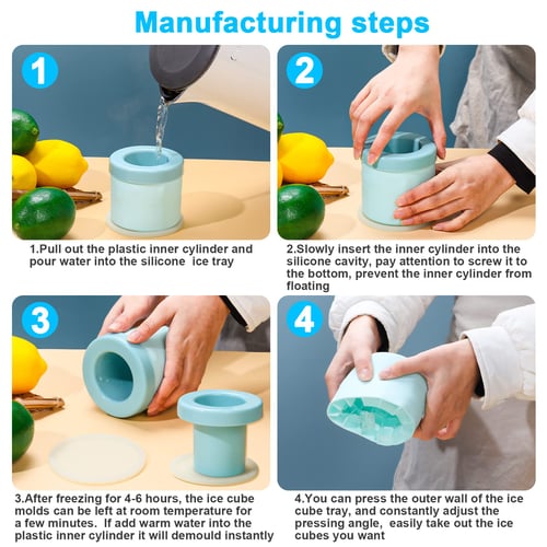 1+1 FREE | IceNest - 60 ice cubes at the touch of a button for cool drinks