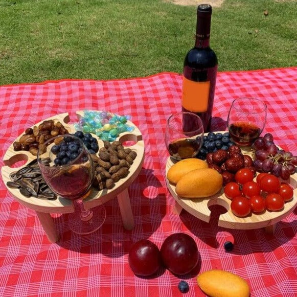 SnackTable – Your Foldable All-in-One Table for Perfect Picnics!!