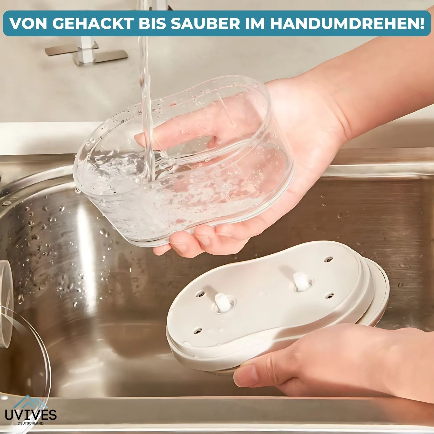 GrindWhiz™ - Hand-operated food chopper and spice maker