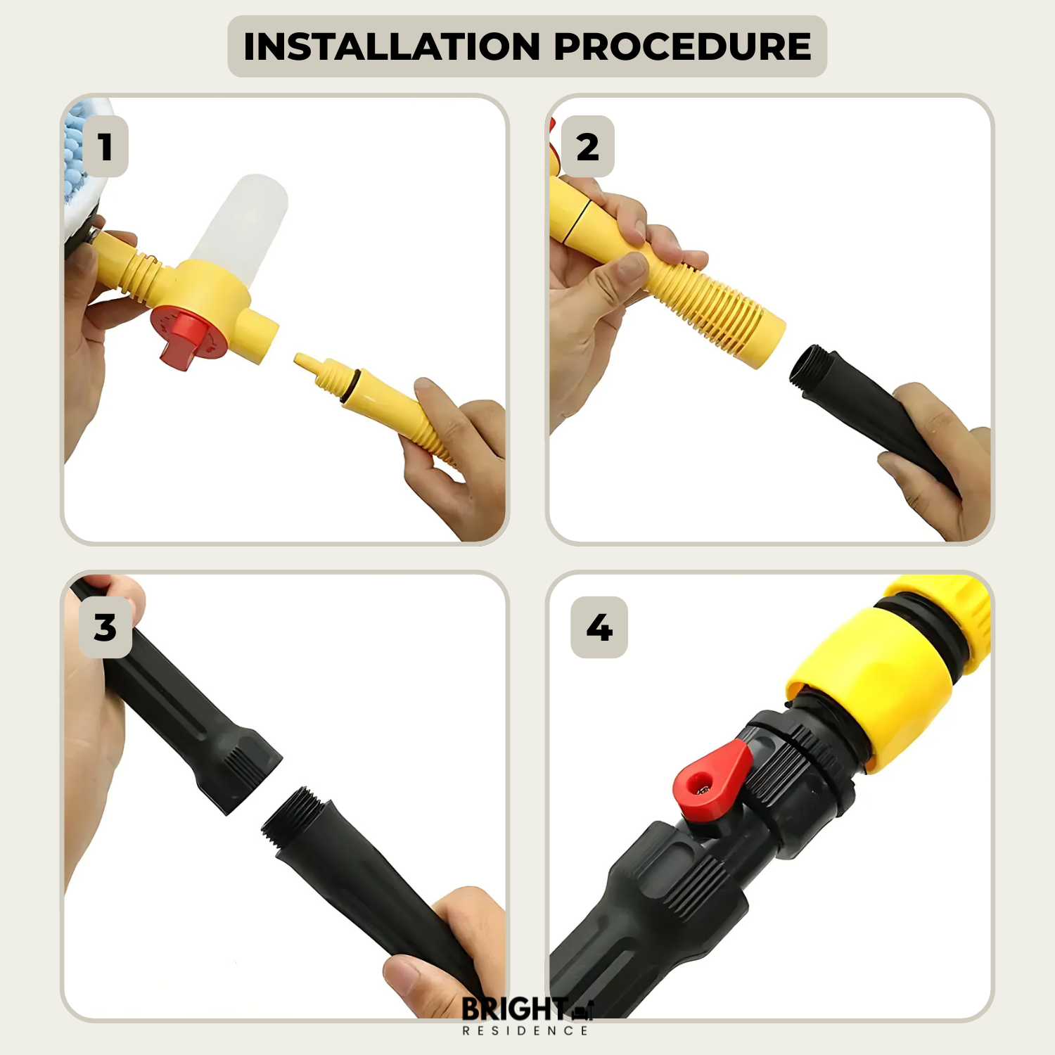 AquaTwist – Effortless Car Cleaning, No Power Needed!