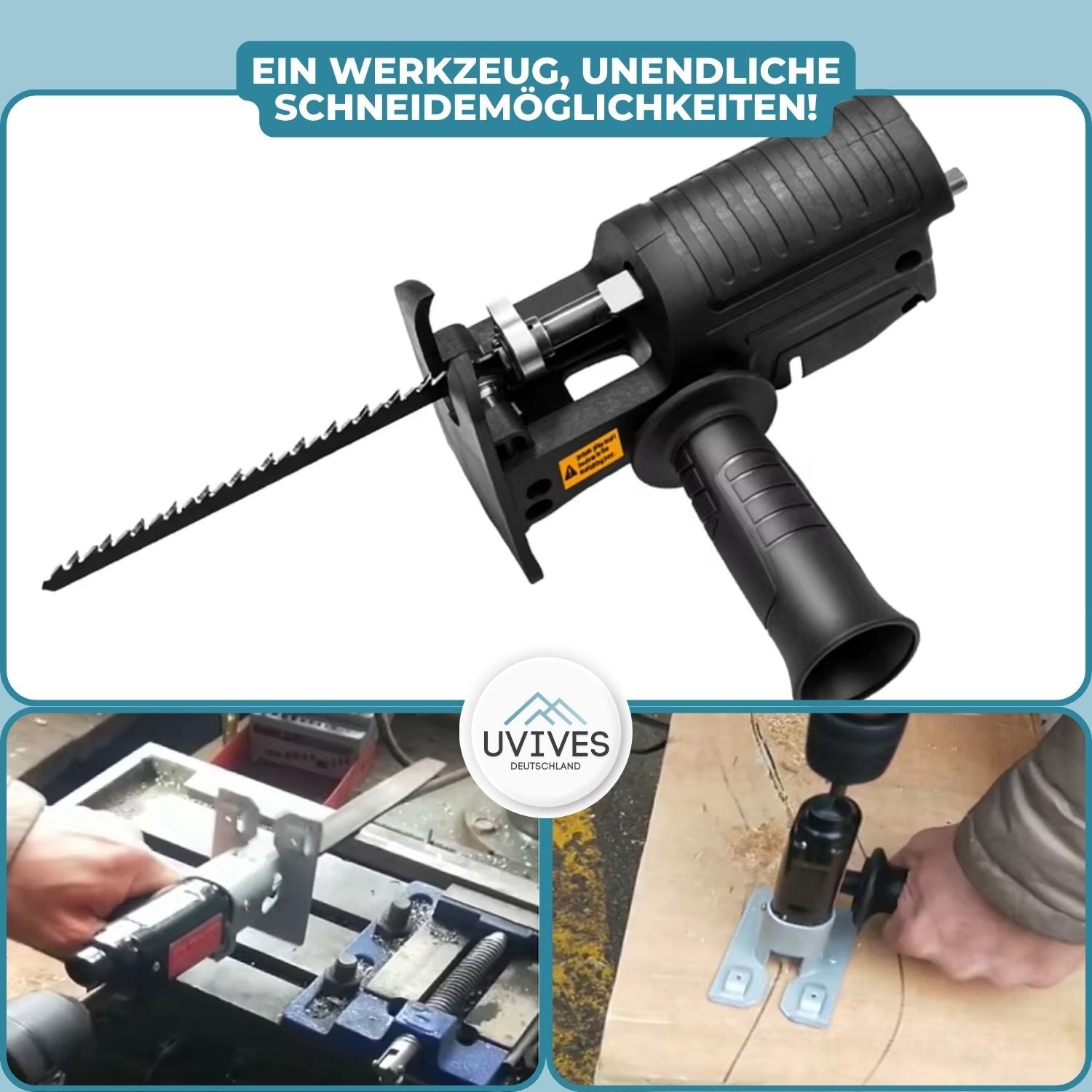 DrillCut™ - Chainsaw adapter for drilling machine