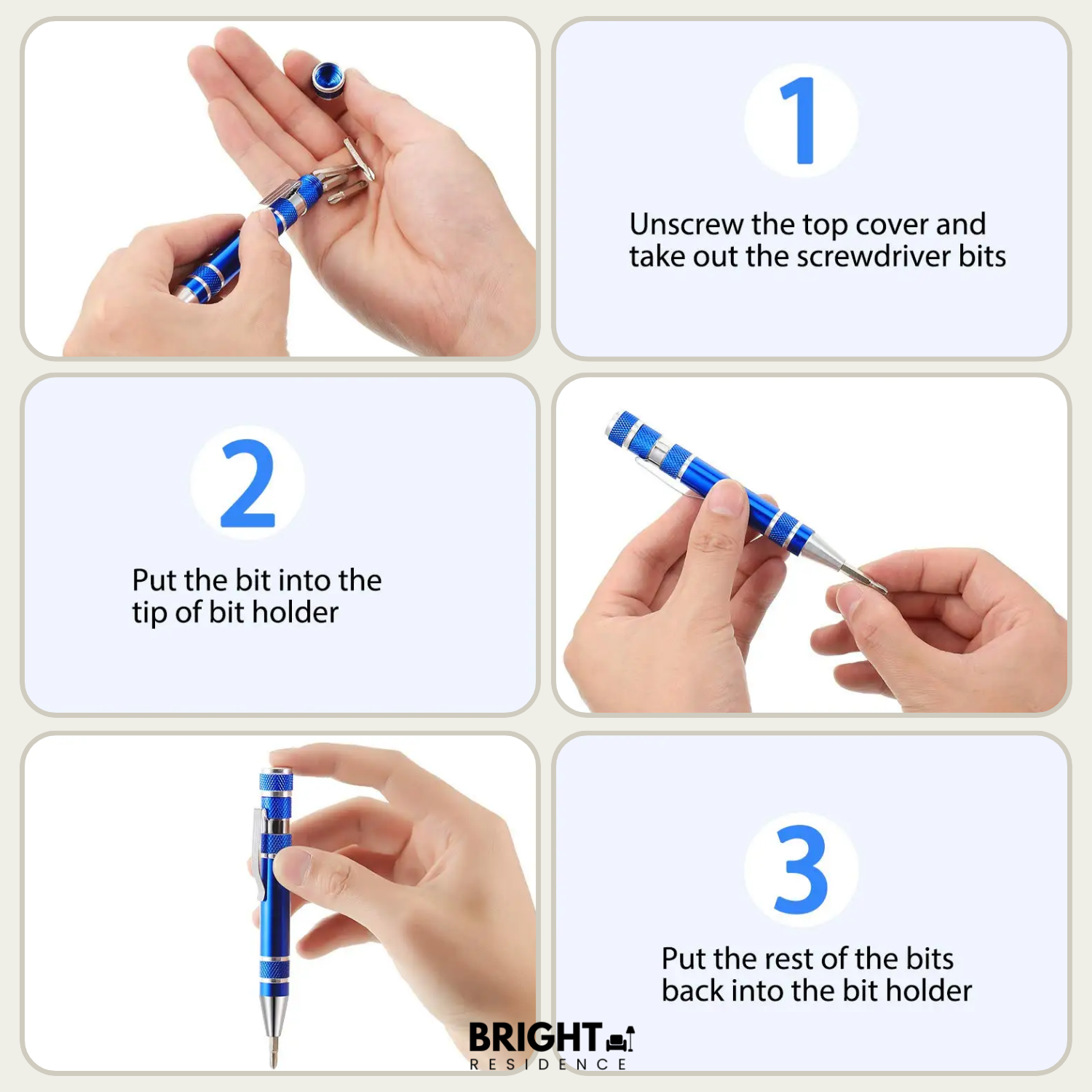PocketFix – Your 8-in-1 Screwdriver for Every Situation!