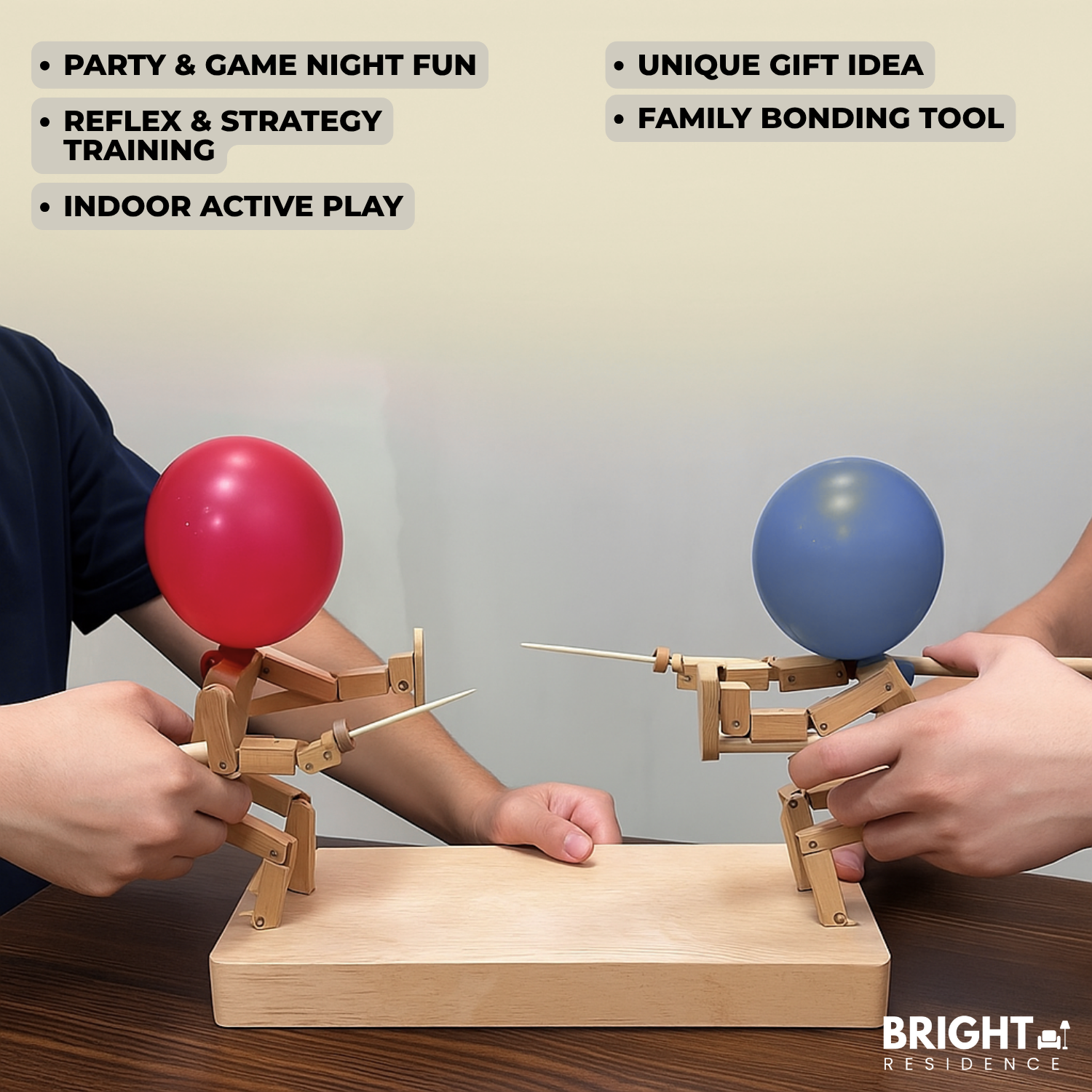 50% OFF | WoodKnights™ - Balloon Bamboo Man Sword Fight - Incl. 100 Balloons