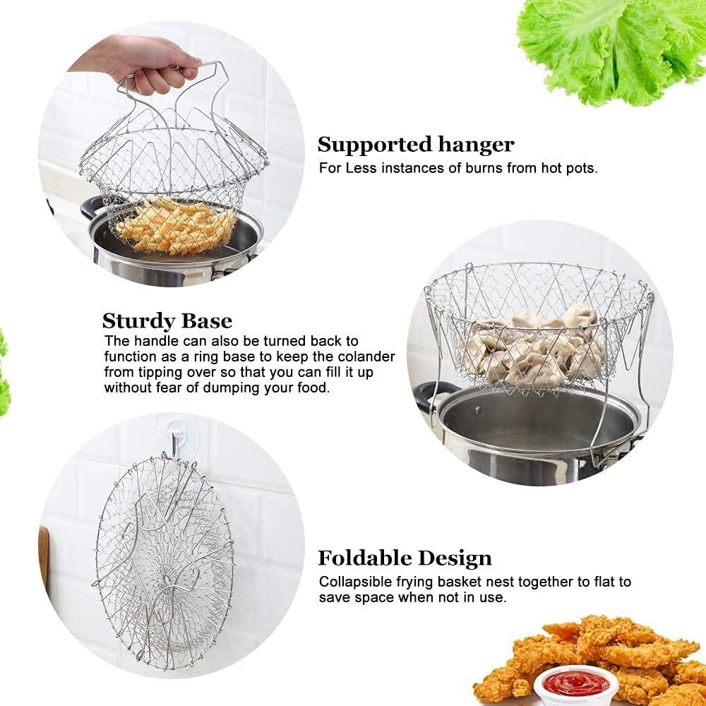 1+1 FREE | FlexiChef Duo – 2-in-1 Kitchen Basket for Cooking, Frying & Draining