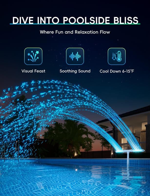 SunSpray – Transform Your Pool into a Glowing Water Show