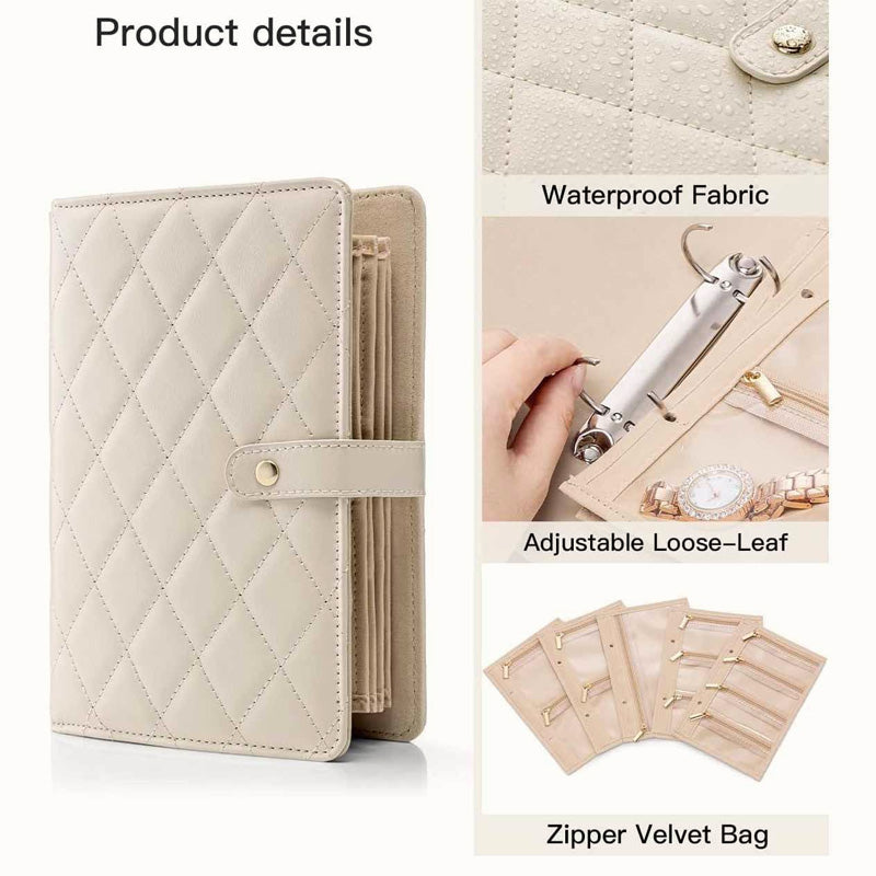GlamFold – Elegant Foldable Jewelry Organizer for Travel & Home