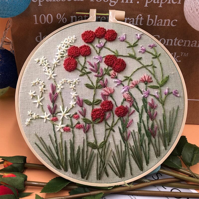 1+1 FREE | ThreadBloom – Beautiful Floral Embroidery Kit for Beginners