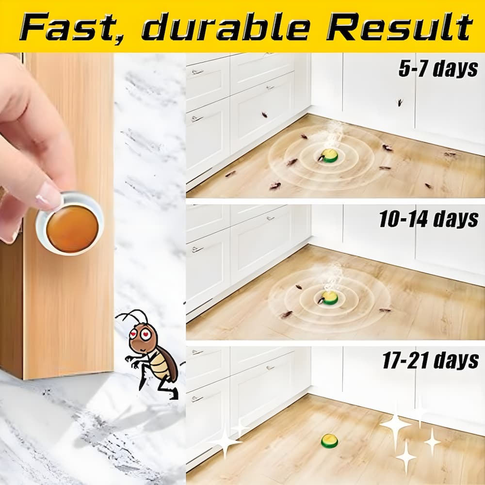 4+4 FREE | RoachShield – The Ultimate Chemical-Free Cockroach Solution