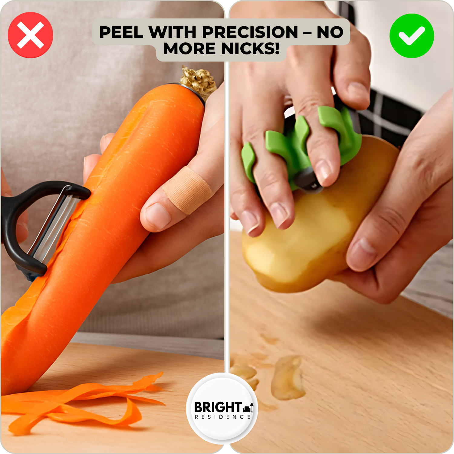 1+1 FREE | PeelRing™ - Finger vegetable peeler set