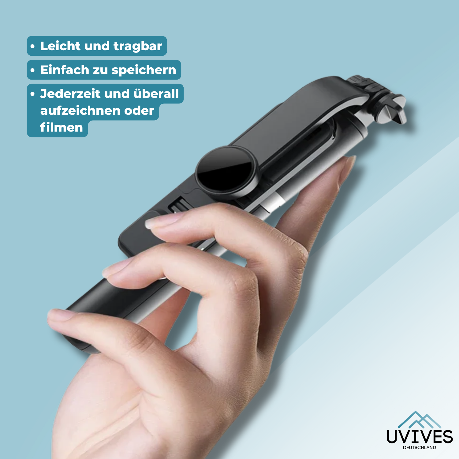 SnapPro – 6-in-1 Bluetooth Selfie Stick for Stunning Photos and Videos