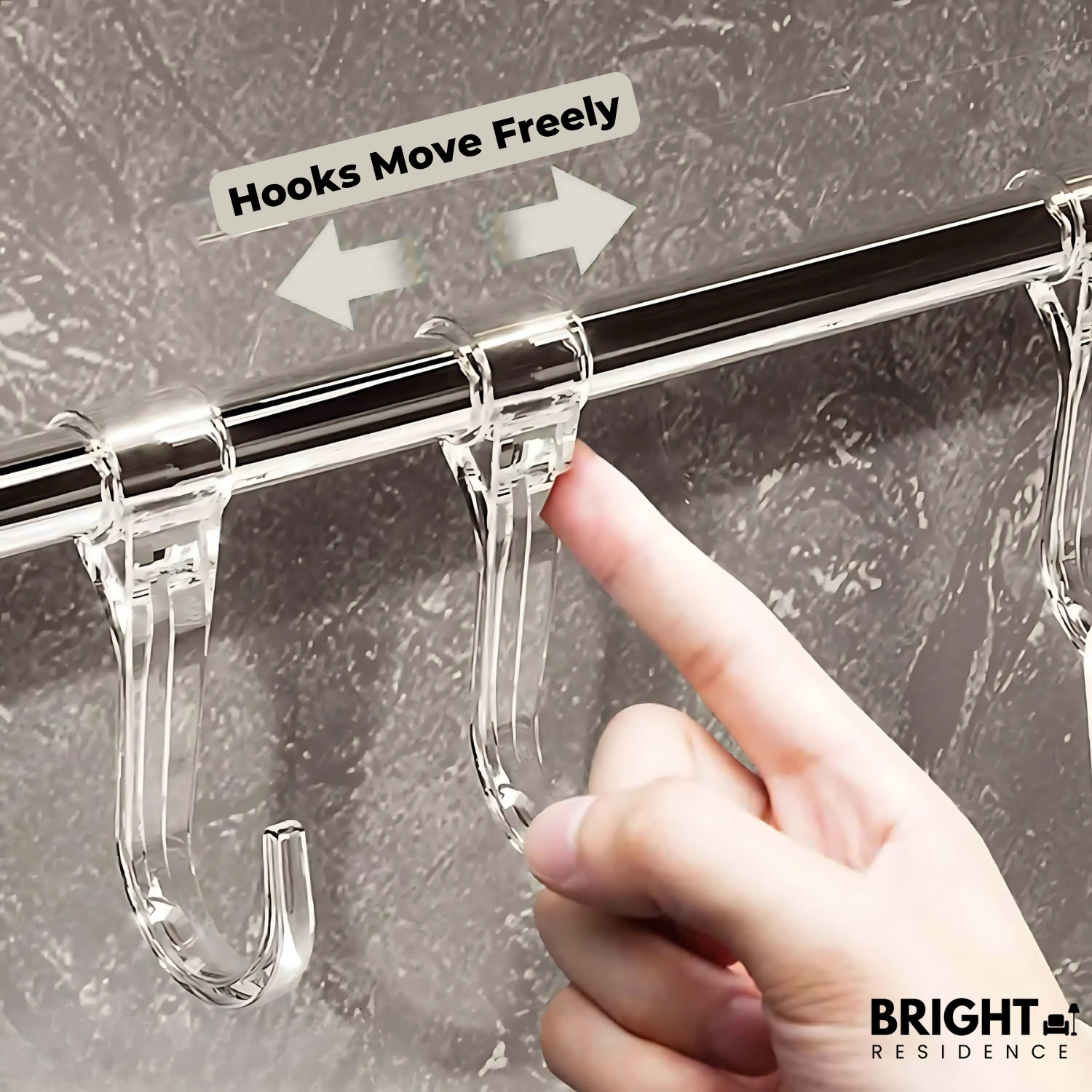 HangRack™ - Adjustable stainless steel towel rack with suction cups