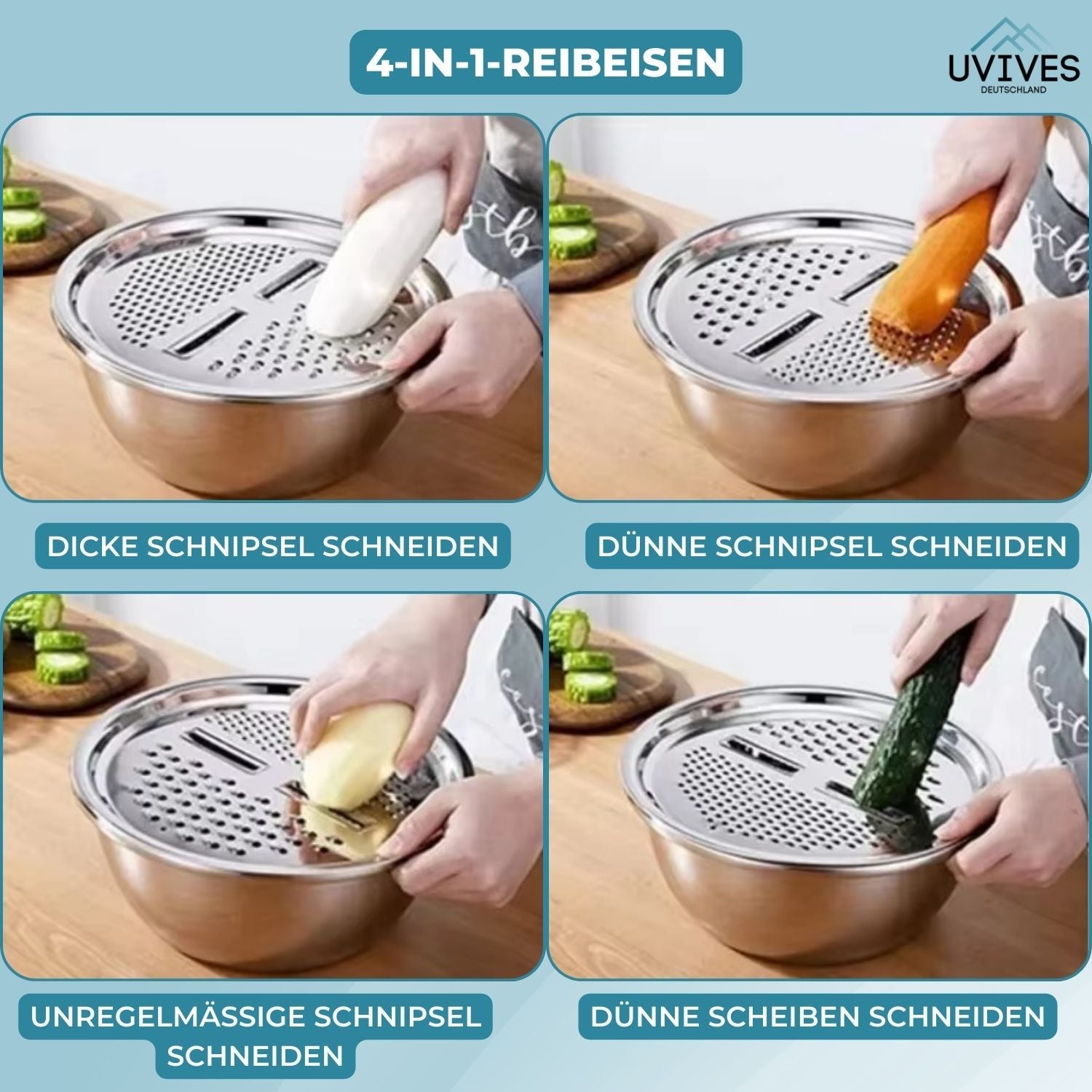 GrateBasin™ - 6-in-1 stainless steel basin