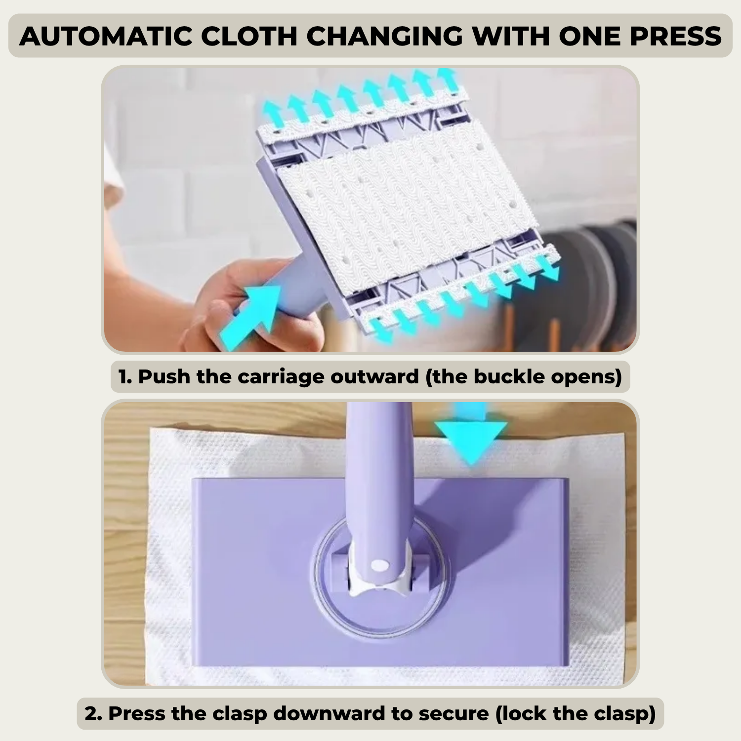 MopFlex - Clean without bending down or touching