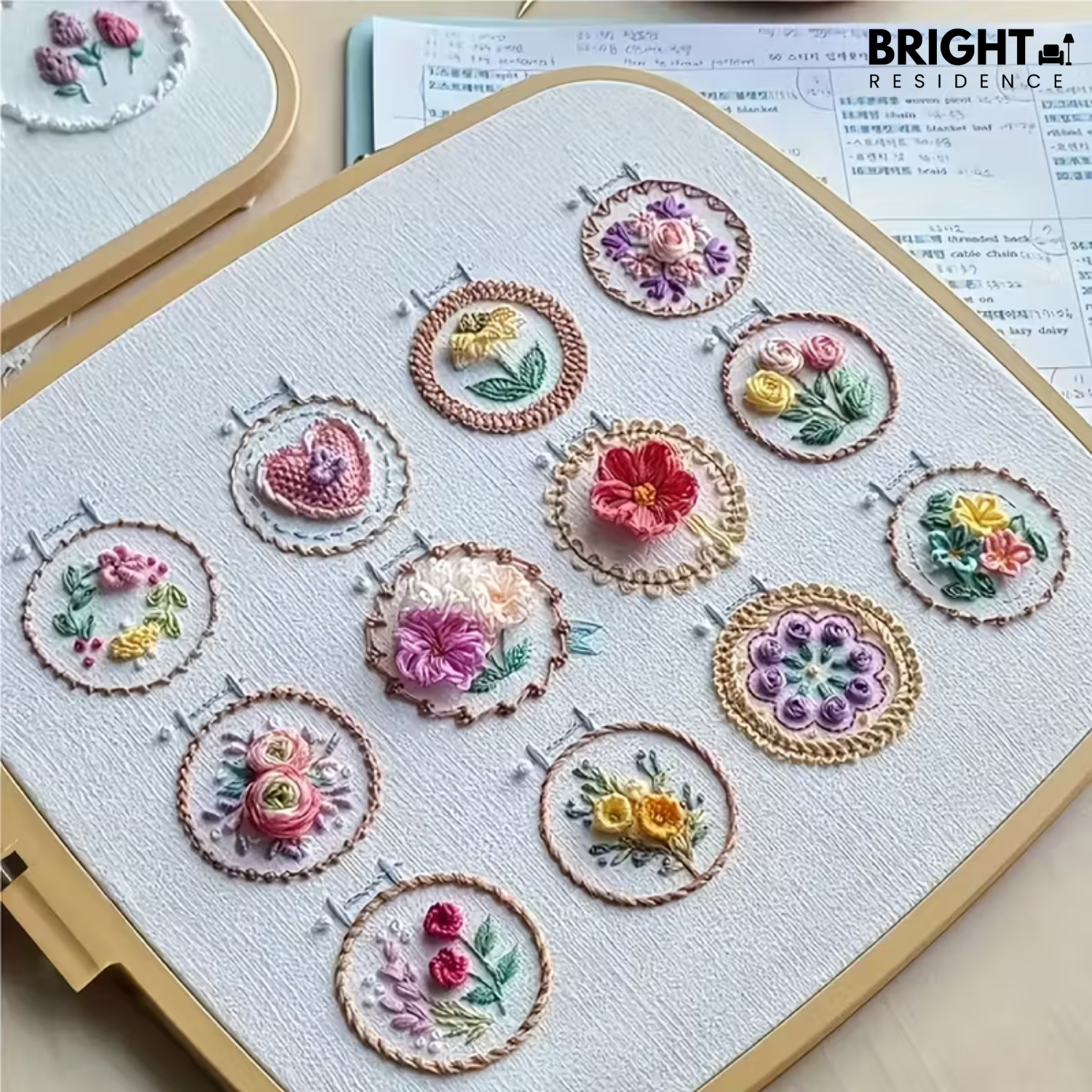 StitchBloom – Flower Embroidery for Relaxation & Beautification!