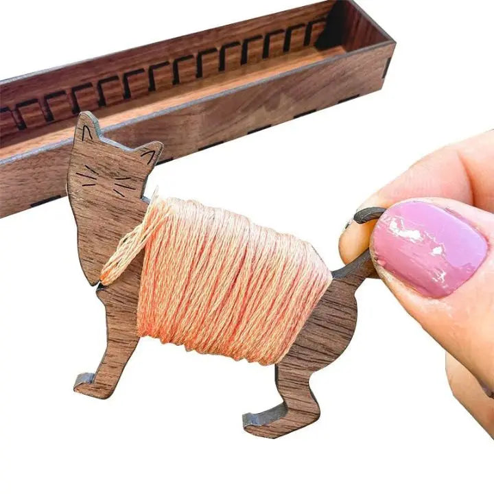 ThreadTales – Cute Wooden Spools for Perfect Yarn Organization