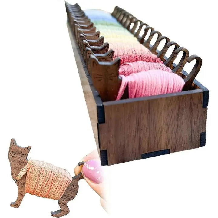 ThreadTales – Cute Wooden Spools for Perfect Yarn Organization