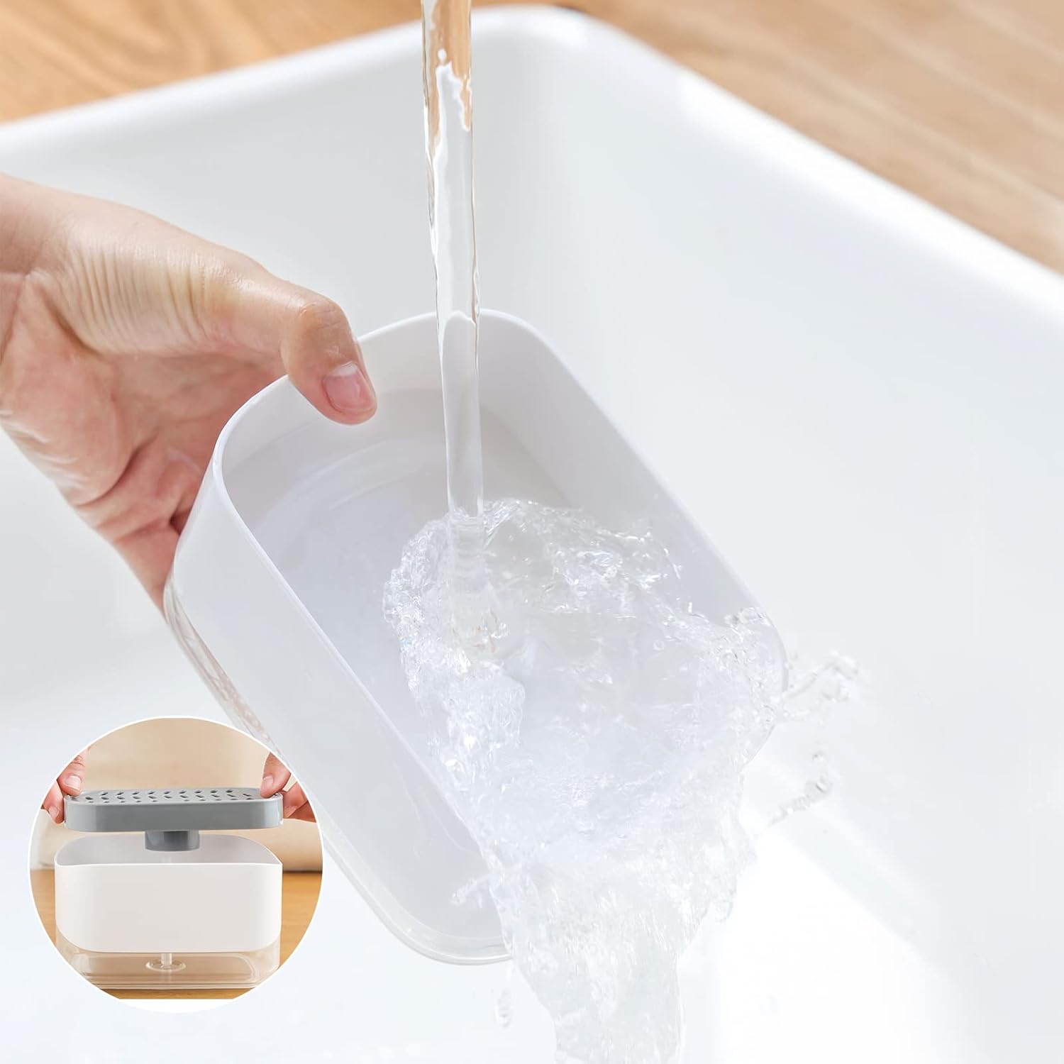 SoapEase – Effortless Dish Soap Dispensing in One Press