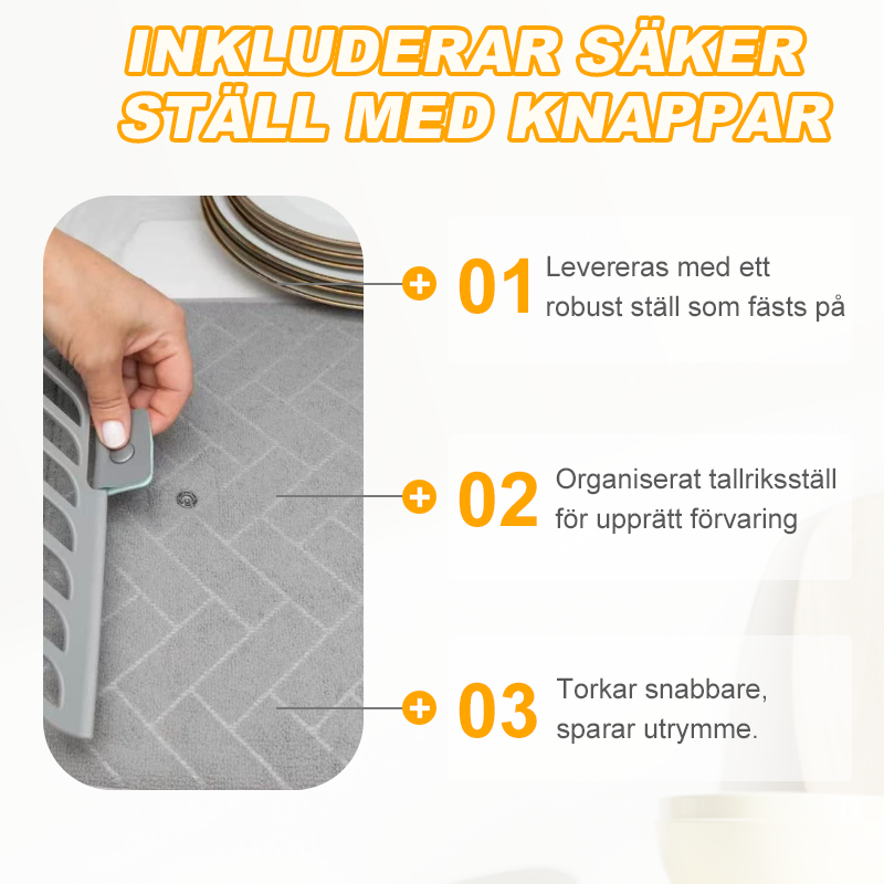 DryDish – Foldable Drying Mat for a Tidy Kitchen!