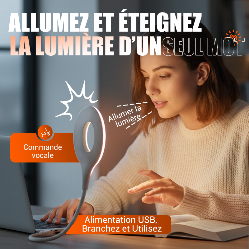 2+1 FREE | VoiceGlow LED – The Lamp That Obeys Your Voice