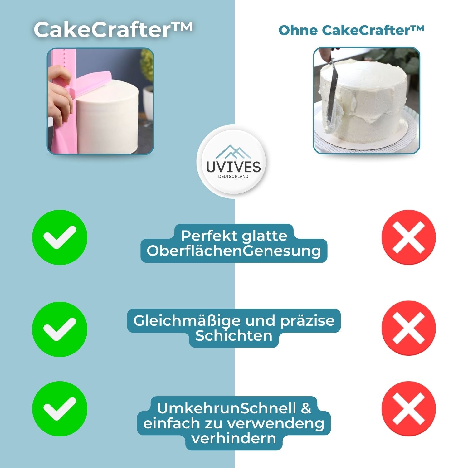 CakeCrafter™ - Adjustable cake scraper and smoother