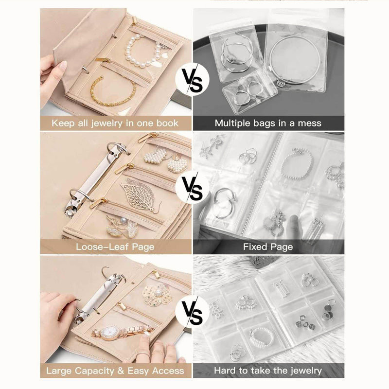 GlamFold – Elegant Foldable Jewelry Organizer for Travel & Home