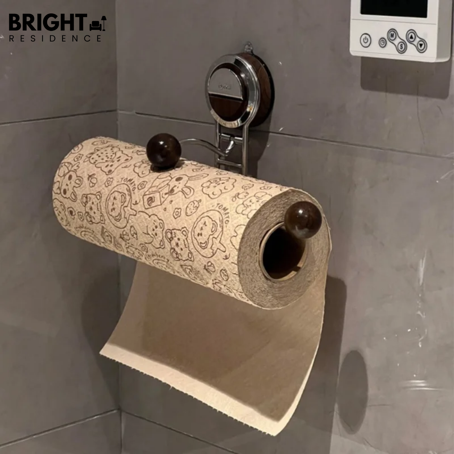 PaperRoll – No-Drill Paper Towel Holder, with Style!